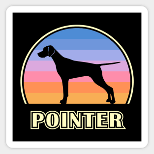 Pointer Vintage Sunset Dog Sticker